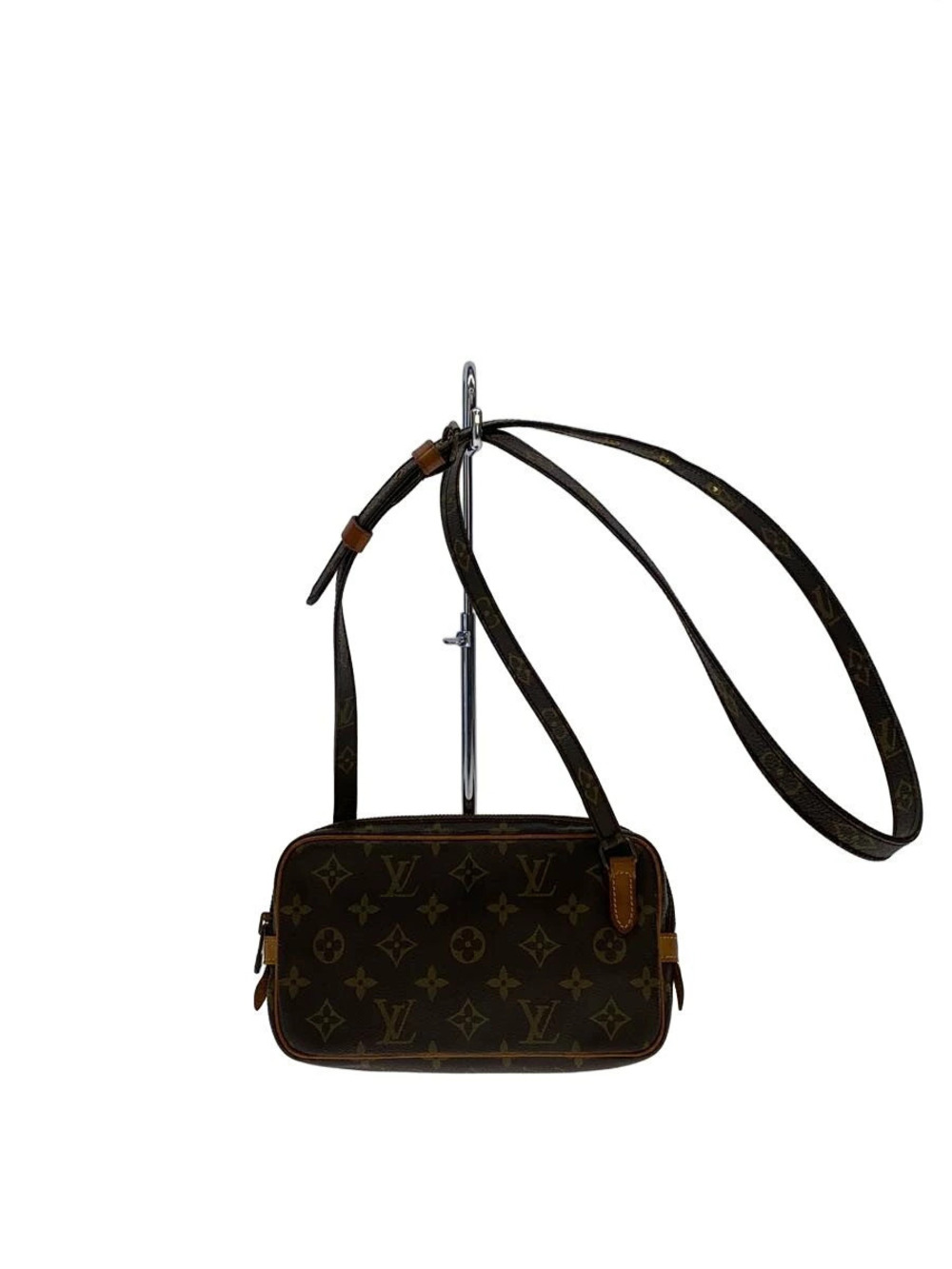 LOUIS VUITTON Pochette Marly Bandouliere Monogram Canvas Brown All over
